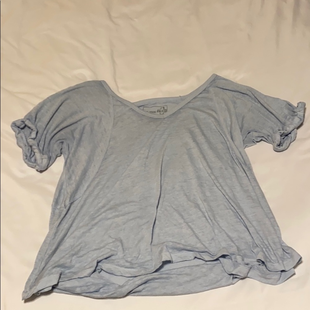 Free People Blue Shirt